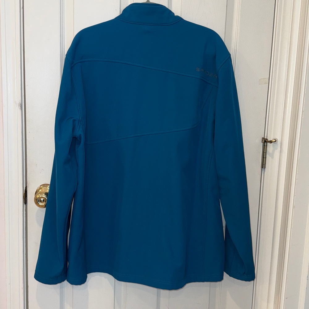 Men’s Spyder Teal Full-Zip Jacket - Picture 4 of 7